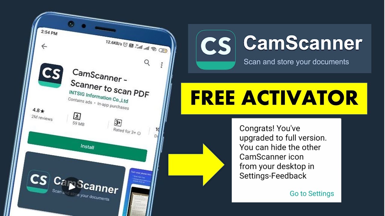تحميل برنامج CamScanner مهكر 